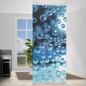 Závěsná dělící stěna Dark Bubbles, 250 x 120 cm