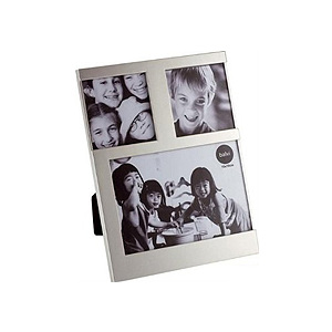 Stolní fotorámeček BALVI Dijon, 1x 10x10cm / 2x 7,7x7,7cm, stříbrný