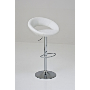 Barové židle Ronie - SET 2 ks, bílá