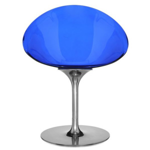 KARTELL Designová židle EROS otočná, modrá