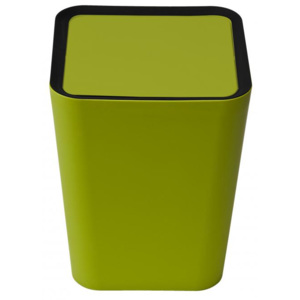 Odpadkový koš QUALY Mini Square Flip Bin, malý, zelený