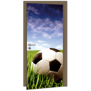 Dimex | Samolepicí fototapeta na dveře - Soccer Ball (Fotbalový míč) | 95 x 210 cm