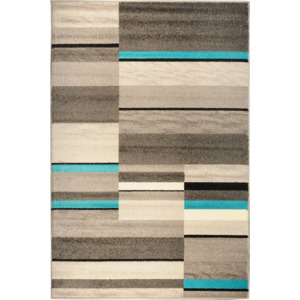 Moderní kusový koberec Cezar 6975a_E_XQ šedo-tyrkysový Typ: 60x110 cm
