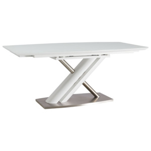 Elegantní jídelní rozkládací stůl bílé barvy KN389