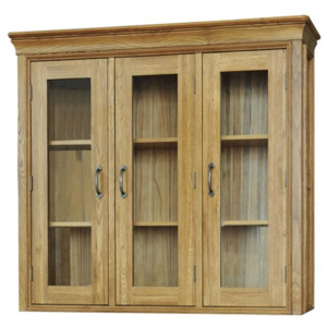 Dubová vitrína FRDT46, rustikální dřevěný nábytek