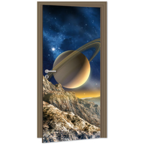Dimex | Samolepicí fototapeta na dveře - Spacescape (Vesmír) | 95 x 210 cm