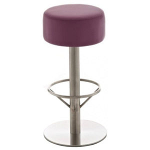 Barová židle Rasper, výška 85 cm, nerez-fialová