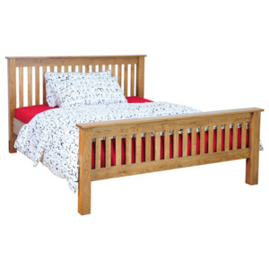 Dubová postel SRDH30, rustikální dřevěný nábytek