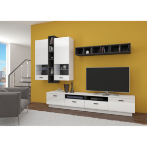 Moderní obývací stěna Flex, bílá