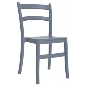 Jídelní židle stohovatelná Blanche - SET 2 ks, šedá