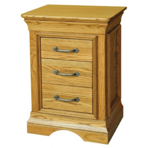 Dubový noční stolek FRBS3, rustikální dřevěný nábytek
