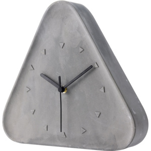Stolní hodiny GREY, trojúhelníkové, ručičkové8719202132489