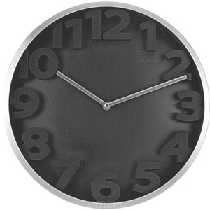 Nástěnné hodiny - kulaté, hliník Ø 35 cm
