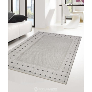 Kusový koberec FLOORLUX S 20329 Silver/Black, 60 x 110 cm
