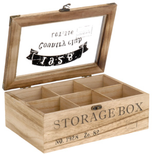 Dřevěný box na čaj COUNTRY CLUB 1928 - 6 přihrádek8718158954831