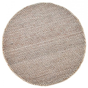 Kusový koberec Loft LOF 580 ivory kruh, 120 x 120 cm