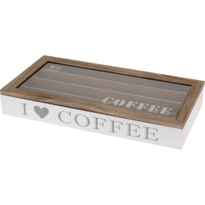 Dřevěný box, nádoba na kávu8711295894114