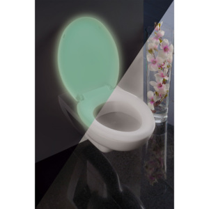 Svítící WC prkénko GLOW - Termoplast, bílé, WENKO4008838806609