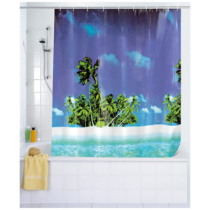 Sprchový závěs, textilní, Palm Beach, PEVA, 180x200 cm, WENKO