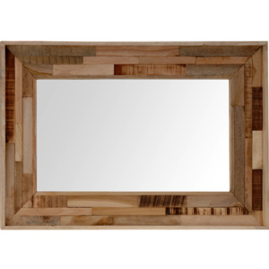 Nástěnné zrcadlo v dřevěném rámečku,75 x 50 cm