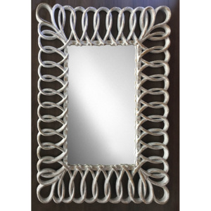 SAPHO - SEVILLA zrcadlo v rámu, 80x120cm, bílá (IN236)