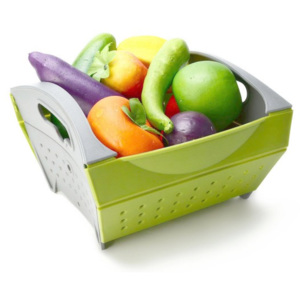 Skládací přenosný koš na ovoce a zeleninu - 2 barvy