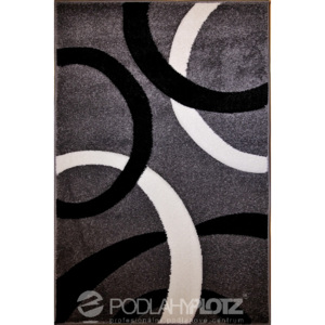Kusový koberec Rumba 1245 šedá, 80 x 150 cm