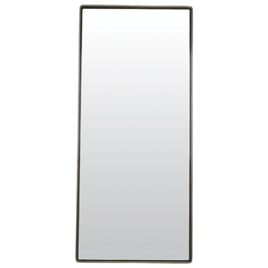 HOUSE DOCTOR Obdelníkové zrcadlo s matně černou obrubou Reflection velké