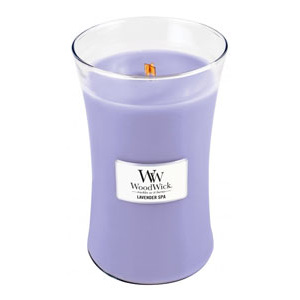 WoodWick – vonná svíčka Levandulová lázeň, 609 g