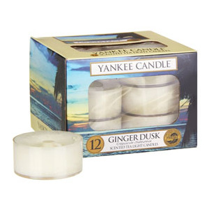Yankee Candle – čajové svíčky Ginger Dusk, 12 x 9,8 g