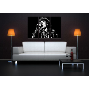 Ručně malovaný POP Art Mick Jagger 3 dílný 120x80cm