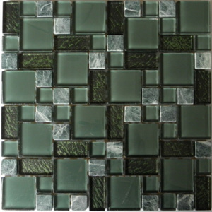 Mozaika MKS481 sklo-kámen Multix8 300x300x8mm