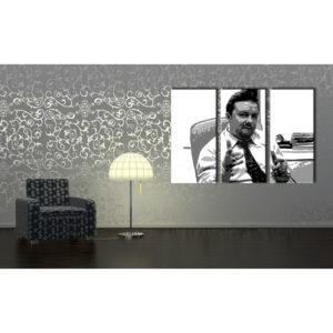 Ručně malovaný POP Art The Office 3 dílný 120x80cm