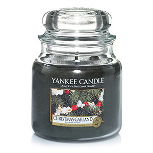 Yankee Candle - vonná svíčka Christmas Garland, střední 411 g