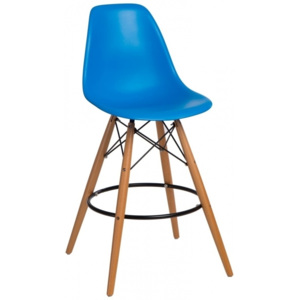 Designová barová židle DSW, modrá
