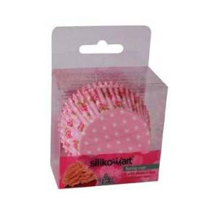 Košíček na muffiny růže růžový 50ks - Silikomart - Silikomart