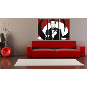 Ručně malovaný POP Art James Bond 3 dílný 120x80cm