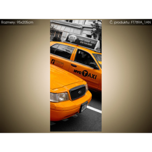 Fototapeta New York taxi - Ian Muttoo 95x205cm FT789A_1AN (Různé varianty)