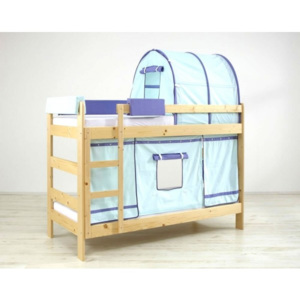 Poschoďová postel K52, 90x200, modrá