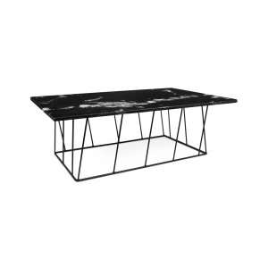 Konferenční stolek Rofus, mramor (Černá, černá podnož) 9500.627415 Porto Deco