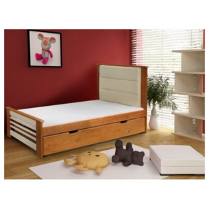 Meblobed postel s úložným prostorem Amélie, borovice