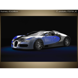 Fototapeta Modré Bugatti Veyron 412x248cm FT2378A_8C