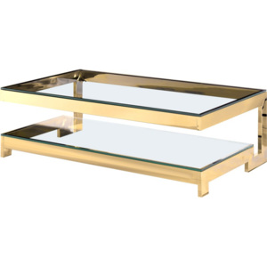 Artelore Konferenční stolek zlatý 140 x 80 x 45 cm