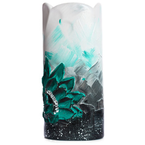 Malovaná váza ELA 14x9x32 cm