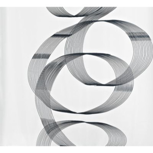 Grund CURVO - Sprchový závěs 180x200 cm, šedý