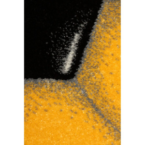 Kusový koberec Gól žlutý kruh, Velikosti 67x67cm