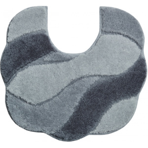 Grund CARMEN - Koupelnové předložky šedé 55x50 cm s výřezem pro WC