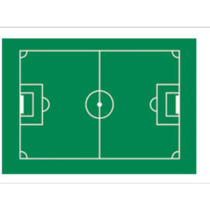Jedlý papír fotbalové hřiště 29,5 x 19,5cm - Florensuc - Florensuc