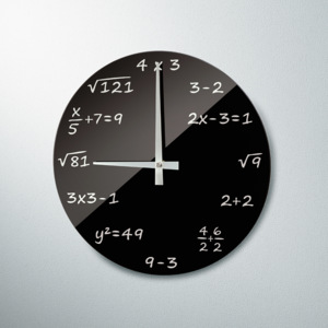 Nástěnné hodiny Algebra, rádiem řízené