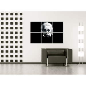 Ručně malovaný POP Art Einstein 6 dílný 150x100cm
